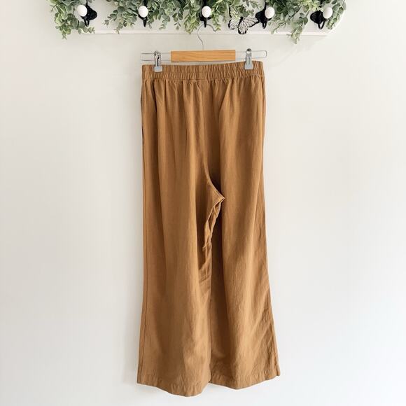 Rhythm Sunrise Wide Leg Pant Tan Boho Size 6 JJ10 - Picture 2 of 3